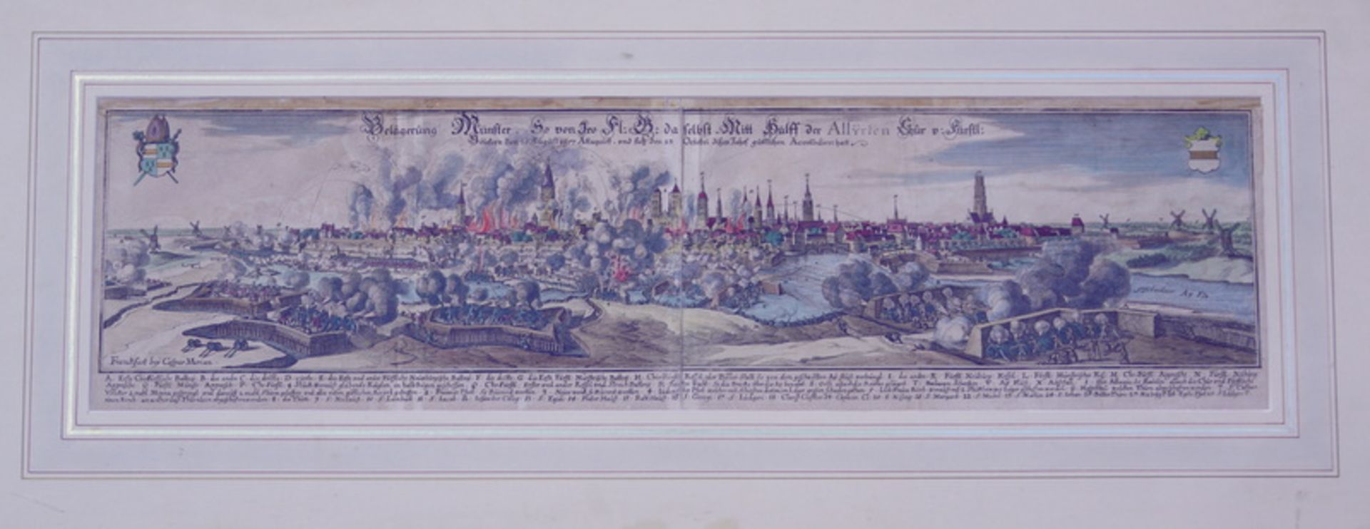 Merian, Gaspar (1593 Basel-1650 Langenschwalbach): Münster in Westphalen während der