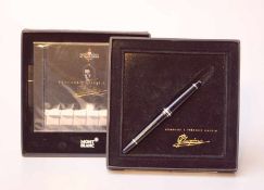 Montblanc Meisterstück "Hommage à F. Chopin "Kolbenfüller bez. Platin Edition, limitiert "Hommage