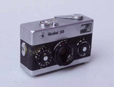 Kleinformatkamera Rollei 35Made in Singnapore incl Tasche Seriennummer 6127979.