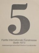 Katalog der Fünften Internationalen Kunstmesse, Berlin 1973Akademie der Künstler 13.-18. März