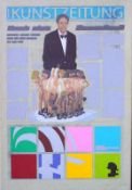 Pop-Art Malerei, bez. "Kunstzeitung"Acryl auf Wachskasein auf Leinwand, rückseitig