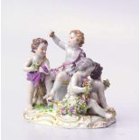 Königl. Meissen (Unterglasurblaue Marke ( Knaufzeit) 1850-1924): Jahreszeitenfigur "Der Frühling"