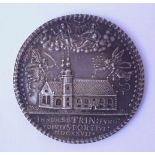 Silbermedaille, Regensburg, dat. 16271627 unsigniert, auf die Grundsteinlegung der