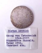 Bistum Lüttich, Georg von Österreich 1544-1557, Taler von 1556VS: Wappenschild, Umschrift: GEORG·