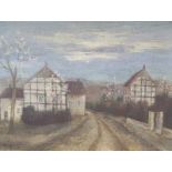 Wedewer, Josef (1896 Lüdinghausen-1979 Ebenda): "Frühling im Sauerland" dat.1939Öl auf Leinwand,