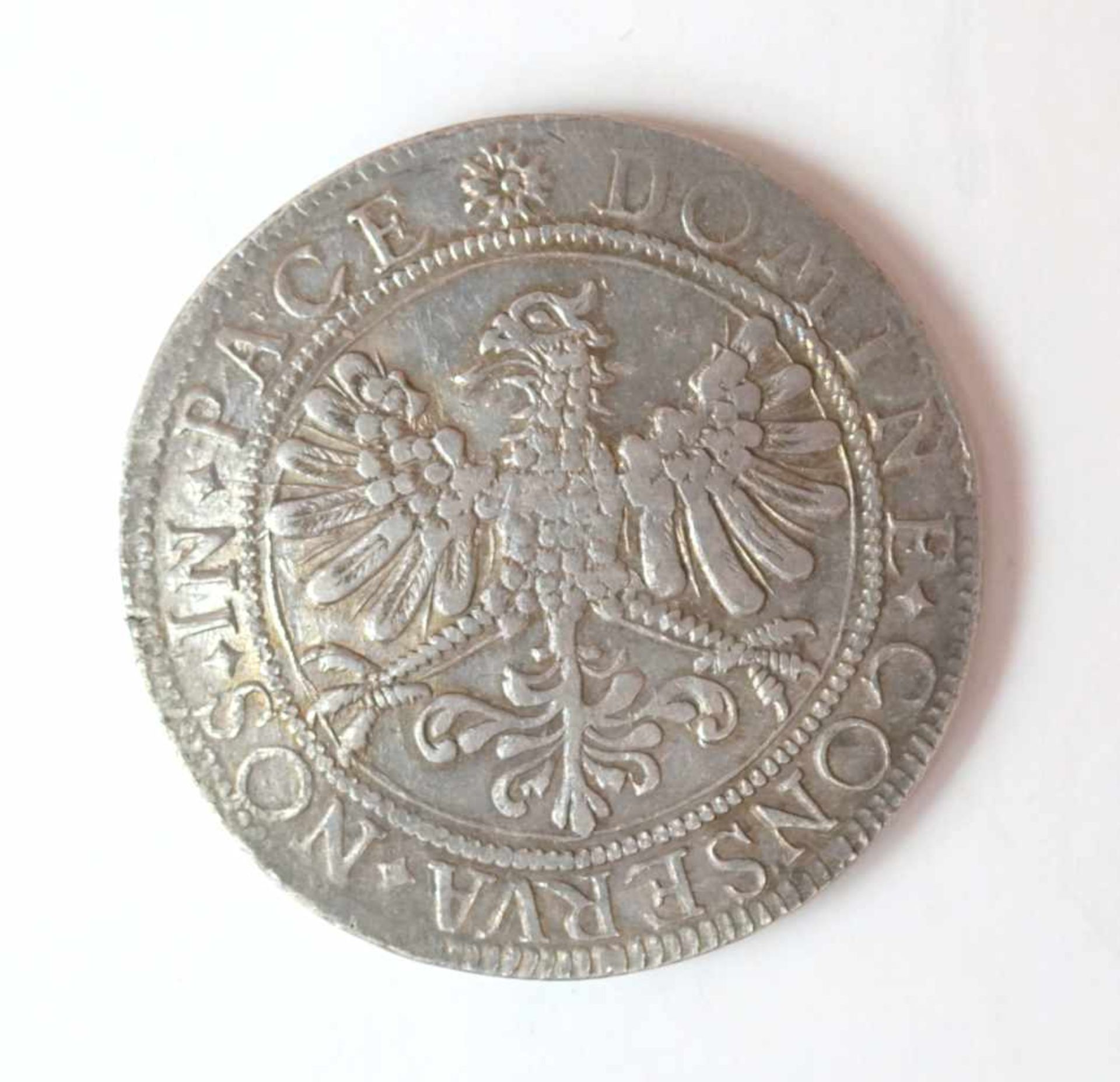 Stadt Basel, Taler von 1623VS: nach links gerichteter schwarzer Krummstab (Baselstab) als Wappen der - Image 2 of 3