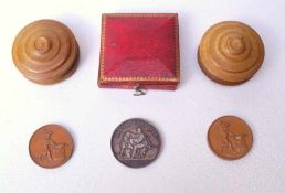 Drei Medaillen 1840 und 1892 Richter Rudolfstadt1860 Deutschland-Medaillen ER SEGNETE SIE