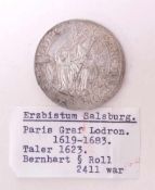 Erzbistum Salzburg, Paris Graf von Lodron 1619-1653, Taler von 1623VS: Wappenschild der Grafen von