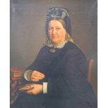 Reijn, G.C. (unentschlüsselt: Großes Porträt einer Dame, Niederlande, dat. 1879Öl auf Leinwand,