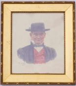Issel, Heinrich ( 1854 in Rinklingen bei Bretten; † 16. September 1934 in Karlsruhe): Portrait eines