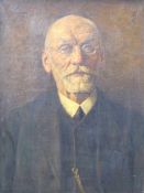 C. Lersch: Impressionistisches Herrenporträt des frühen 20. Jhd.Pastose Malerei, links oben signiert