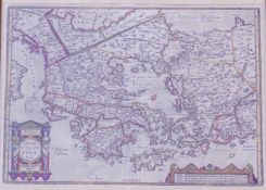 Ortelius, Abraham ( 1527 in Antwerpen; † 28. Juni 1598 in Antwerpen): Hellas - Graecia