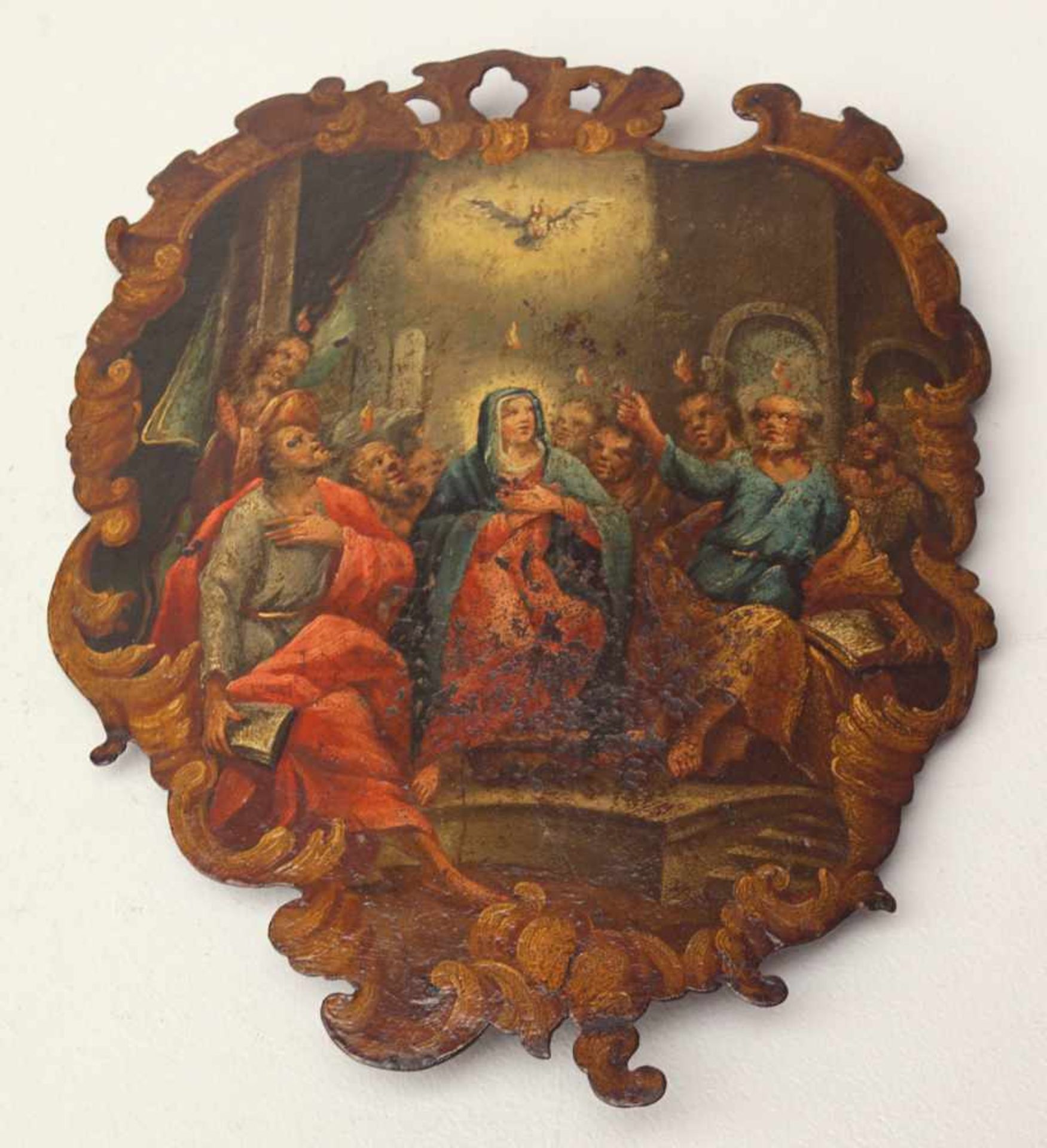 Sammlung von vier Prozessionstafeln, süddeutsch, 18. Jhd.Verschiedene Darstellungen: Geißelung - Bild 5 aus 8