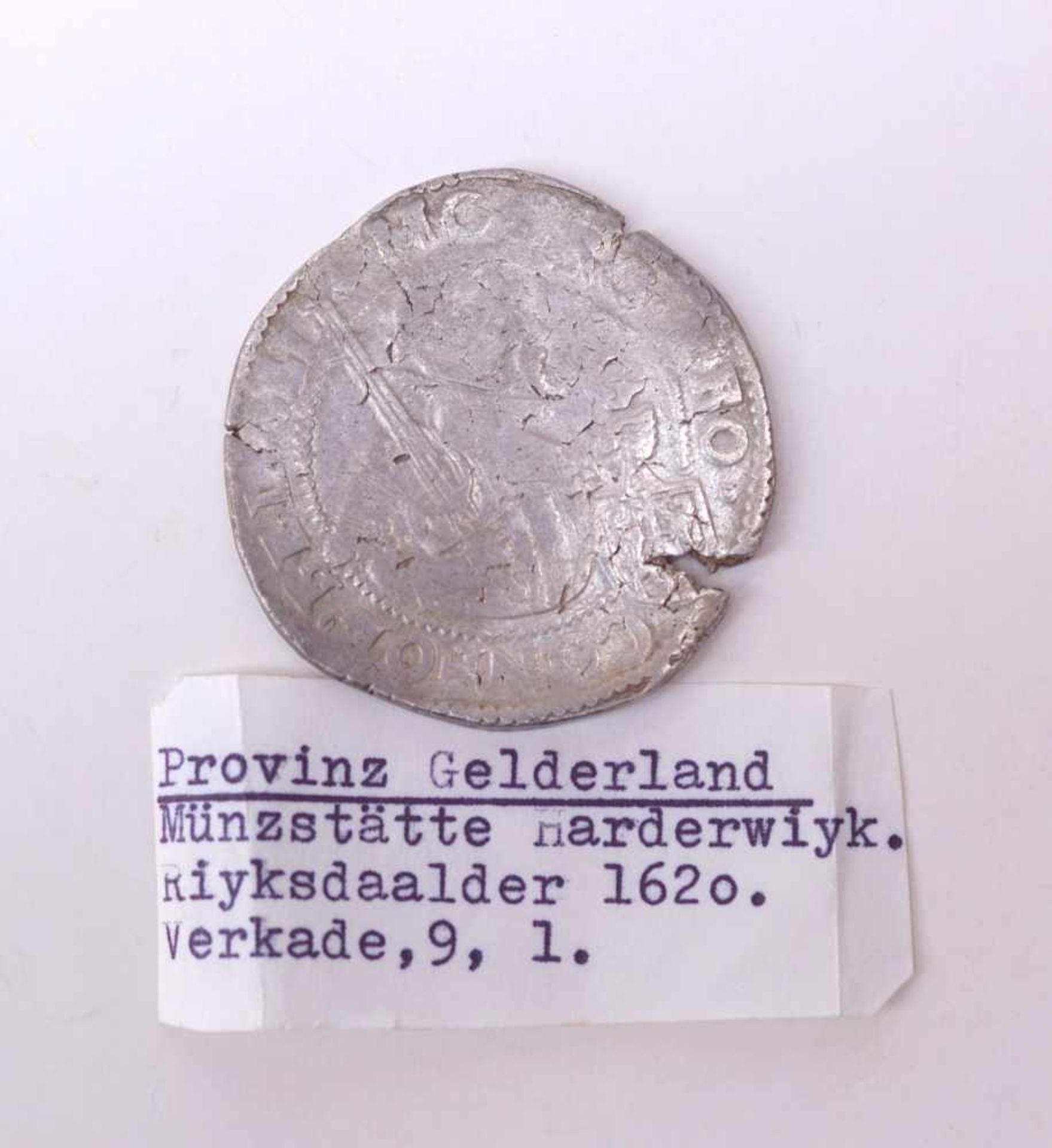 Provinz Gelderland, Riyksdaalder von 1620VS: Bekröntes Wappenschild zwischen Jahreszahl 1620, - Bild 2 aus 2