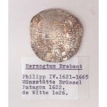 Herzogtum Brabant, Philipp IV. 1621-1665, Patagon von 1622VS: bekröntes Andreaskreuz mit