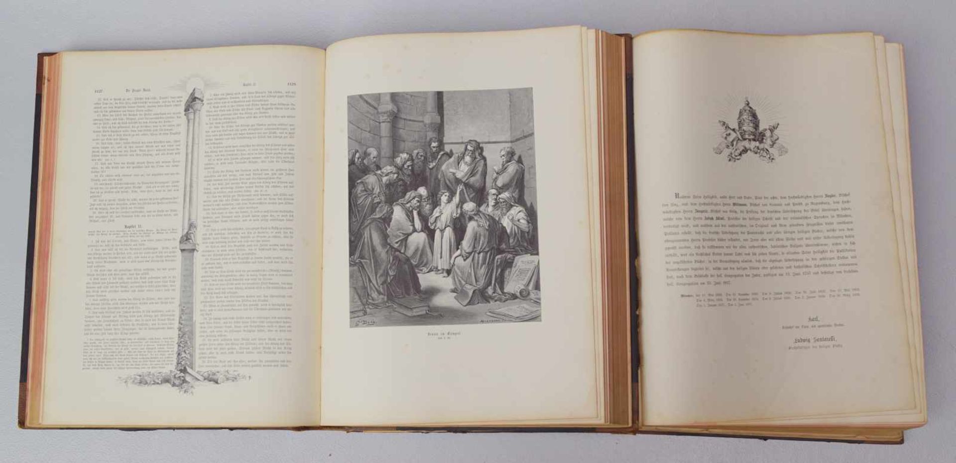 Dr. Joseph Franz von Allioli/ Gustav Doré: Prachtausgabe der Bibel mit Bildern von Gustav Doré"Die - Image 2 of 2