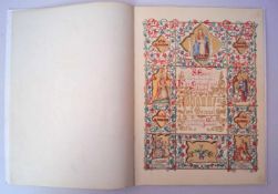 Festschrift auf Kardinal Johannes von Geissel KölnMappe mit 5 handgemalten Miniaturen zu Ehren des