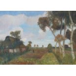 Modersohn, Otto (1865 in Soest, Westfalen; † 10. März 1943 in Rotenburg,): Sommerliche Landschaft