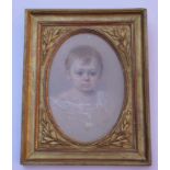 Perrot, Adolphe Antoine (1818 Nimes - 1887 ebenda): Porträt eines Kleinkindes, aufw. Rahmung des