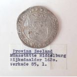 Provinz Zeeland, Rijksdaalder von 1620VS: Brustbildnis eines Herrschers mit Reichsinsignien nach