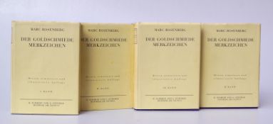 Marc Rosenbeg: "Der Goldschmiede Markenzeichen"3. erw. und ill. Auflage, 4. Bde., Frankfurt am
