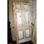 Georgian pine six panel door