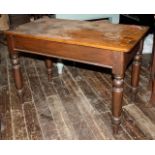 Small old pine kitchen table