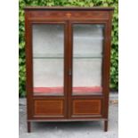 Fine quality Edwardian Inlaid Display Cabinet