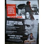 Quantity of 1980s British quad posters for films starring Robert De Niro, Jane Fonda, Paul Newman,