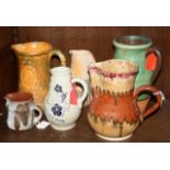 Assorted china jugs etc.