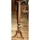 Victorian mahogany torchiere on tripod cabriole legs