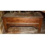 Antique french chestnut coffer