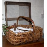 Basket and contents plus sieve