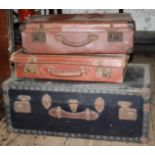 3 pieces of vintage luggage