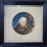 19th C Water colour of Friar Tuck signed H.A.L