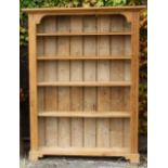 Stripped pine bookcase as previous lot. (purchaser of previous lot will have the option to buy
