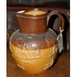 Antique Doulton stoneware harvest jug