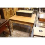 Rectangular pine table