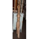 Victorian pine newel post