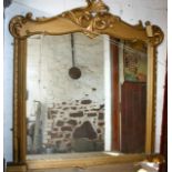 Large over mantle mirror