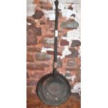 Three antique iron skillets