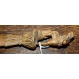 19th C, finely carved letter opener in Lindenwood