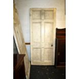 Georgian pine six panel door