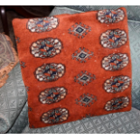 Vintage chenille patterned throw