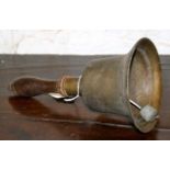 Victorian bronze hand bell