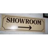 Old showroom hand painted sign
