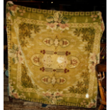 Vintage hand made cushion incorporating middle eastern rug fragnment