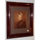 Large portrait of a Victorian lady in original frame