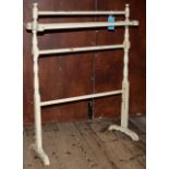 Victorian pine towel rail