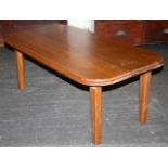 Large vintage teak coffee table